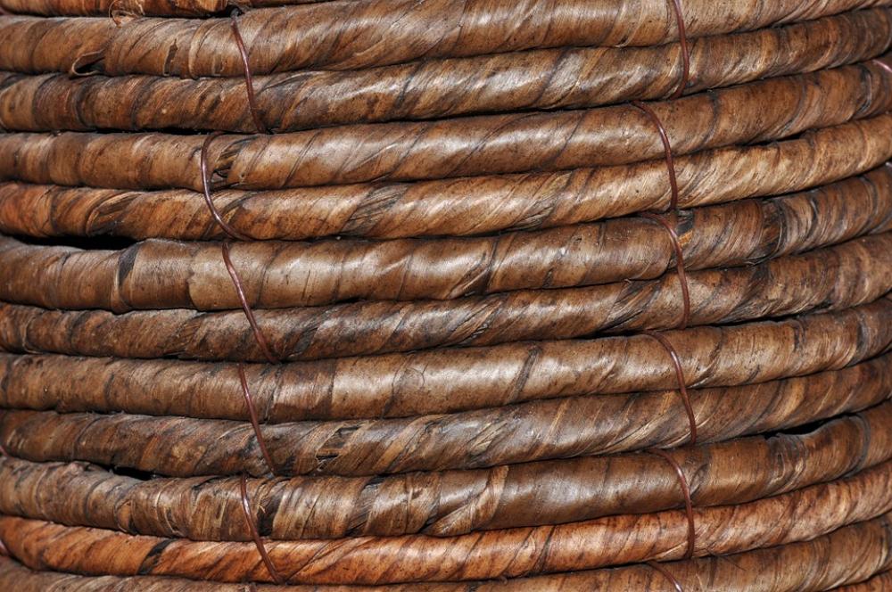 Braid Rattan Bast Woven Natural Material Brown Braid Rattan Bast Woven Natural Material Brown