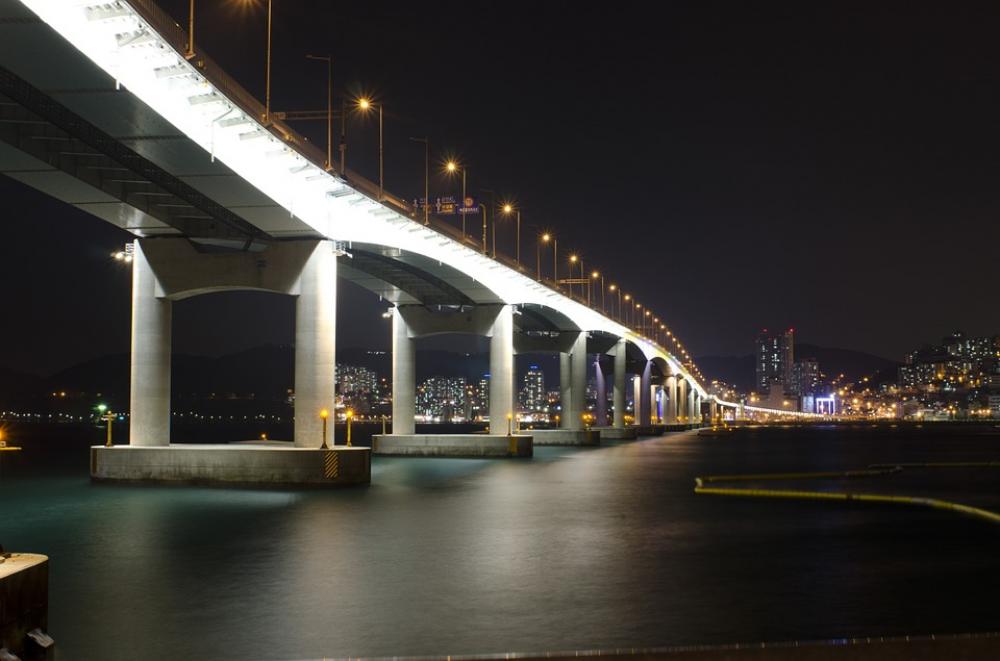 Bridge Night View Hang Bridge Bridge Night View Hang Bridge