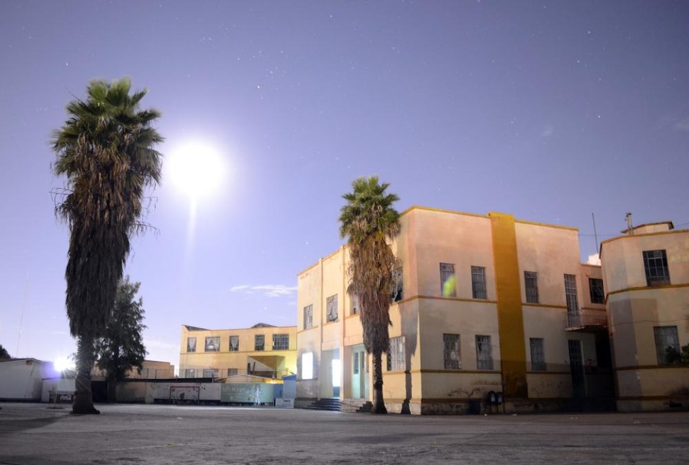 Building Night School Street Buildings Dusk Building Night School Street Buildings Dusk