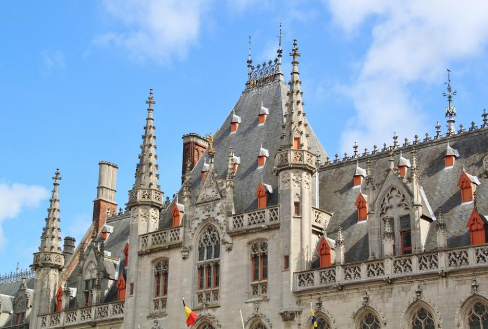 Building Roof Window Facade Tile Bruges Building Roof Window Facade Tile Bruges