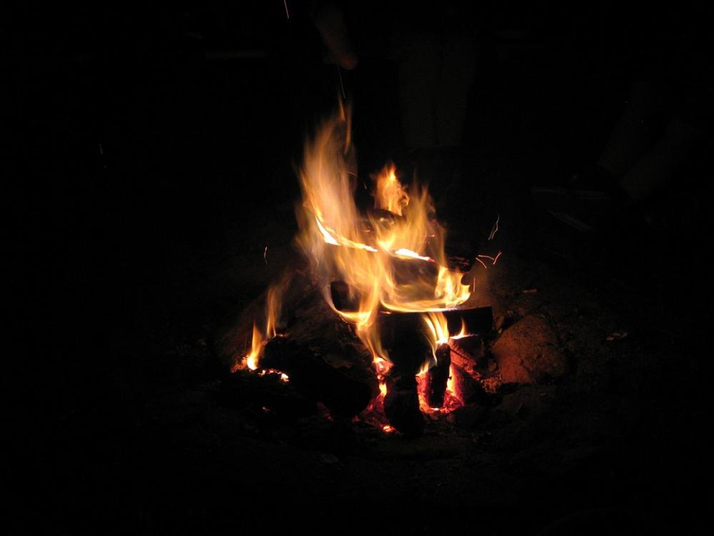 Campfire Flying Sparks Glow Flame Campfire Flying Sparks Glow Flame