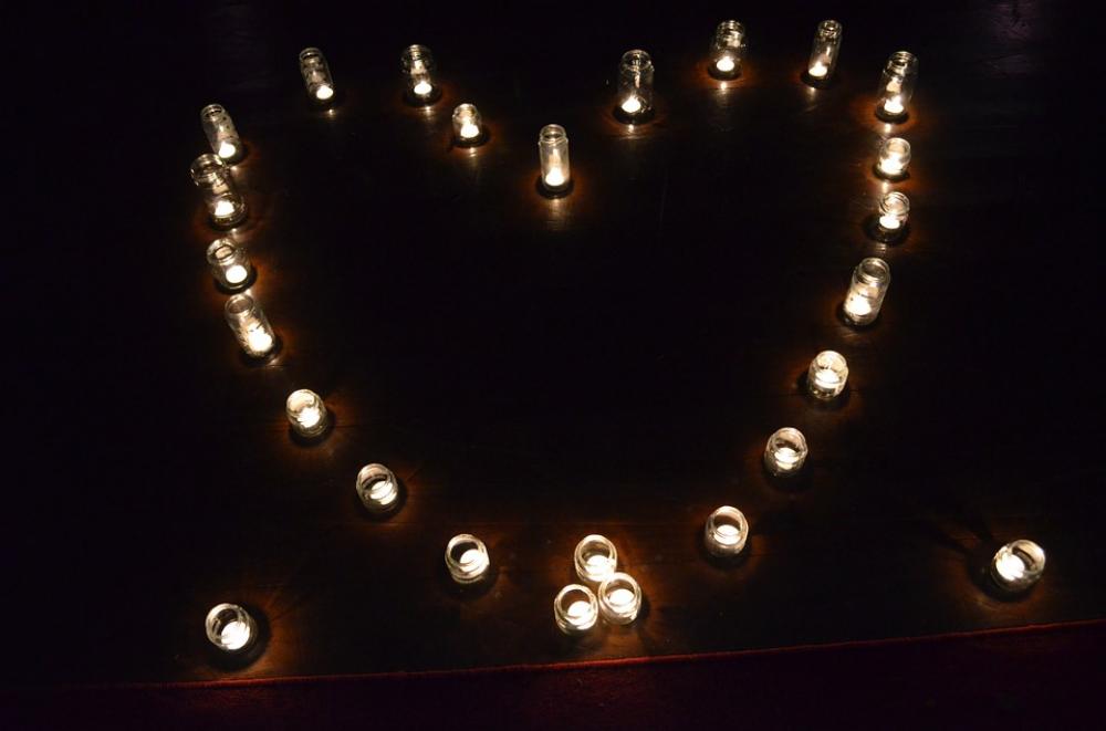 Candles Heart Night Candles Heart Night