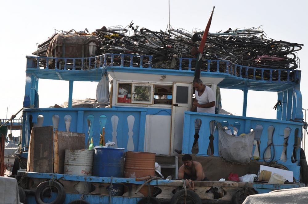 Cargo Dubai Bicycles Boat Ship Harbor Transport Cargo Dubai Bicycles Boat Ship Harbor Transport