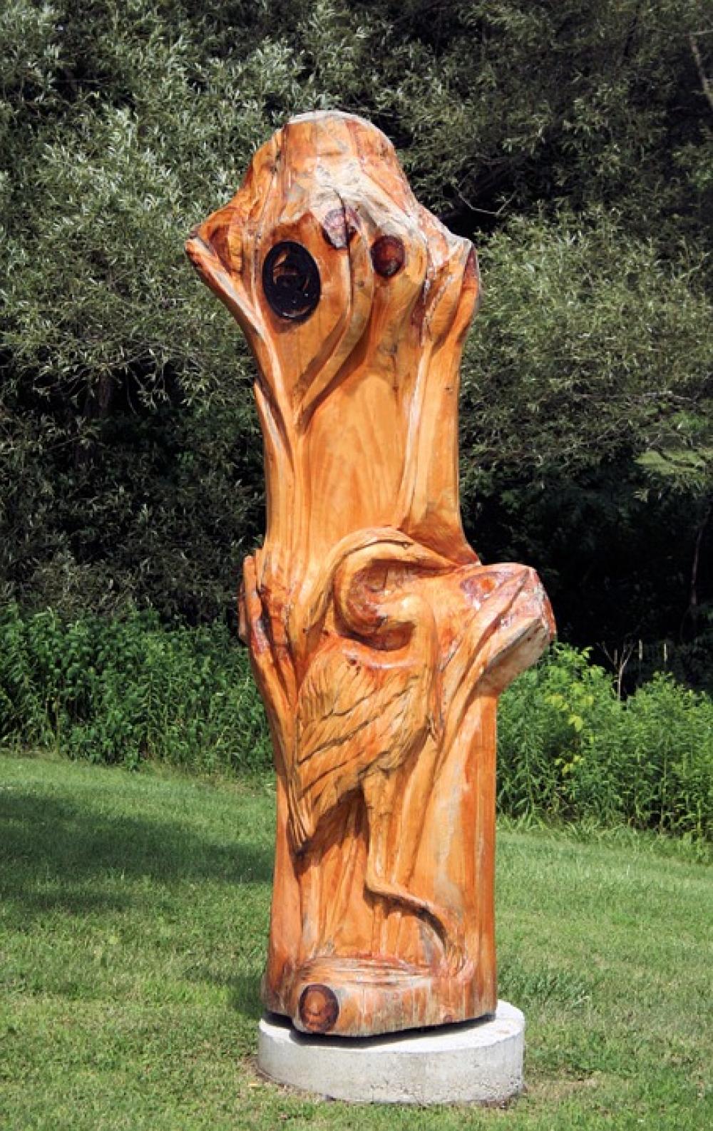 Carving Wood Carving Crane Bird Nature Carving Wood Carving Crane Bird Nature