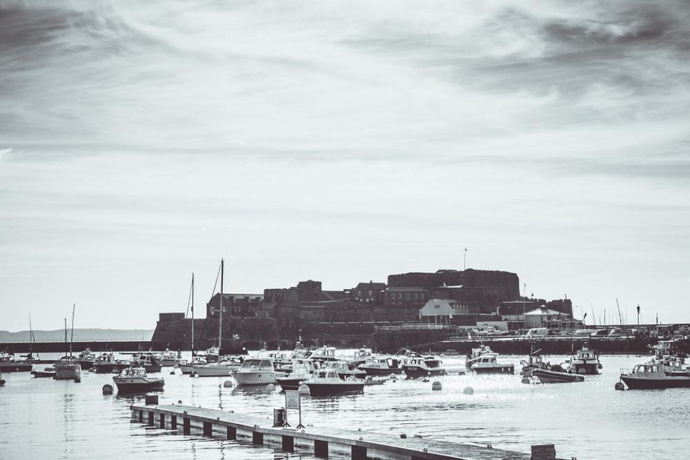 Castle Guernsey History Black And White Boats Castle Guernsey History Black And White Boats