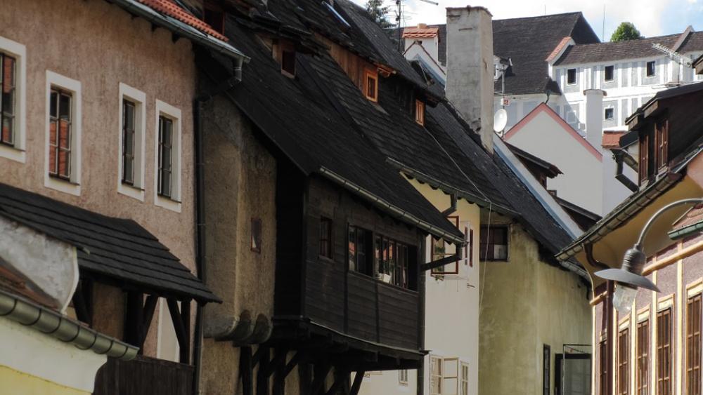 Cesky Krumlov Český Krumlov Roofs Old Houses City Cesky Krumlov Český Krumlov Roofs Old Houses City