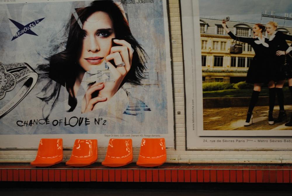 Chairs Seat Orange Plastic Poster Wall Wait Chairs Seat Orange Plastic Poster Wall Wait