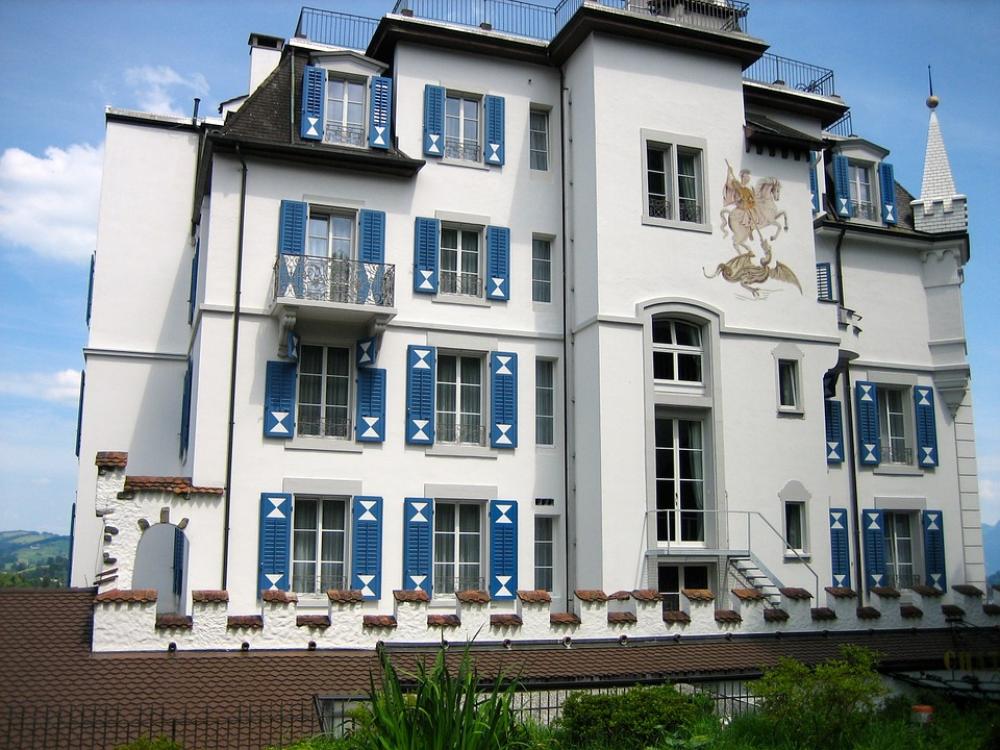 Chateau Gütsch Lucerne Switzerland Castle Chateau Gütsch Lucerne Switzerland Castle
