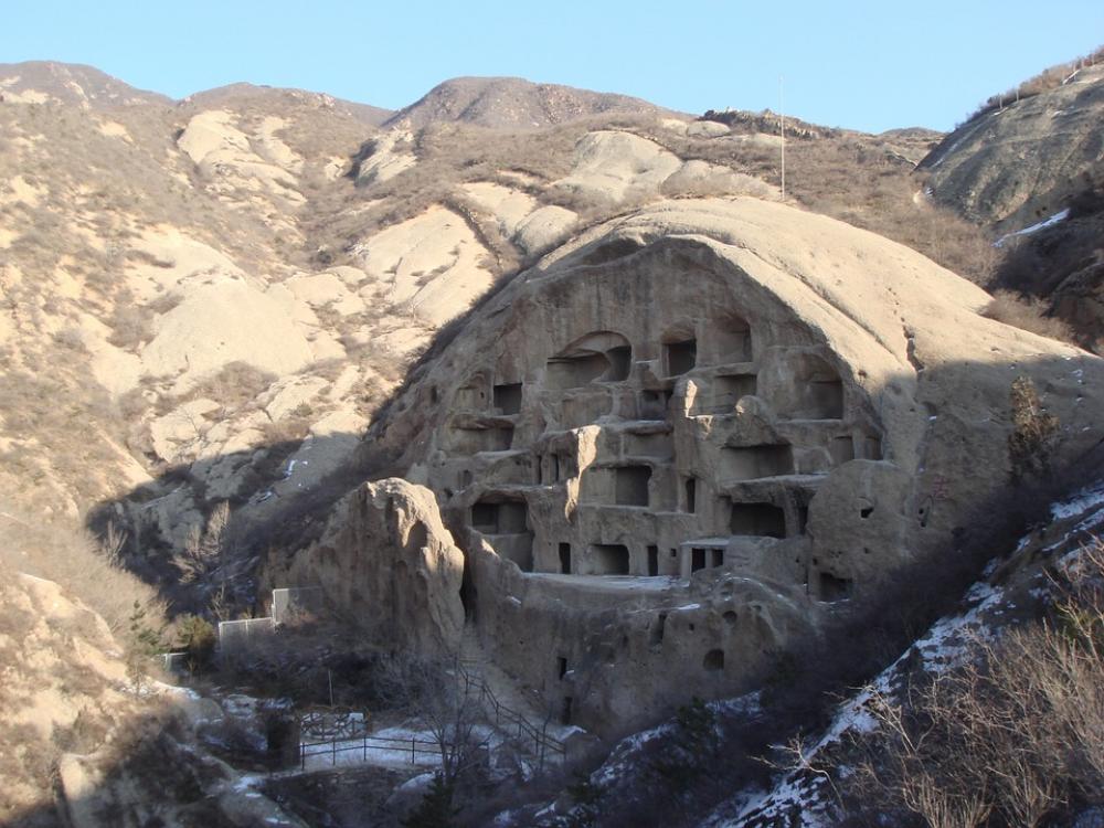 China Cave History Cave House Mountains Cliff China Cave History Cave House Mountains Cliff