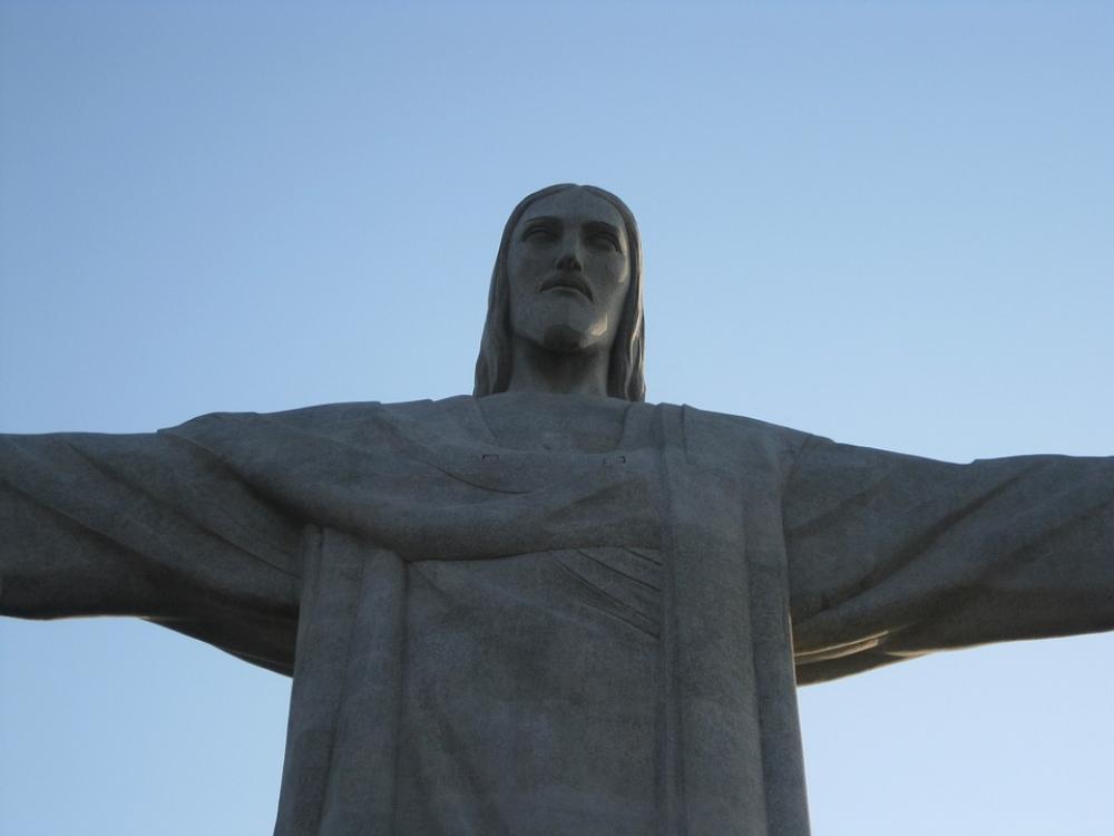 Christ Jesus Redeemer Close-Up Rio De Janeiro Christ Jesus Redeemer Close-Up Rio De Janeiro