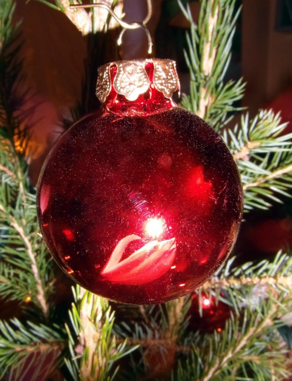 Christmas Bauble Red Tree Decorations Christmas Bauble Red Tree Decorations