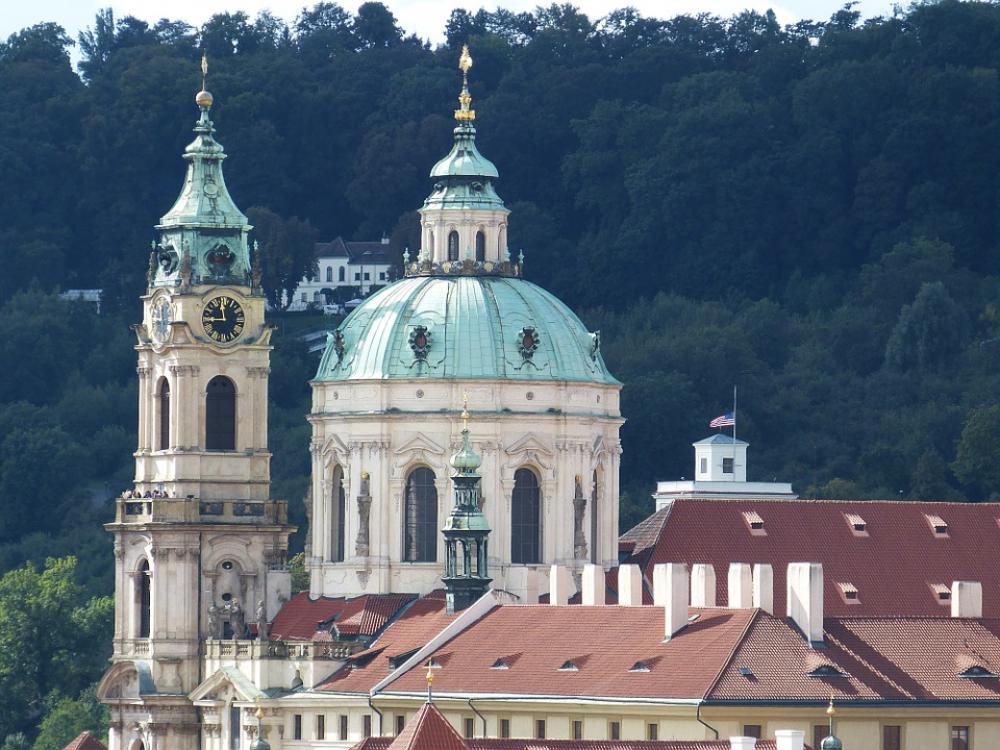 Church Dome Prague Historic Center Tower Baroque Church Dome Prague Historic Center Tower Baroque