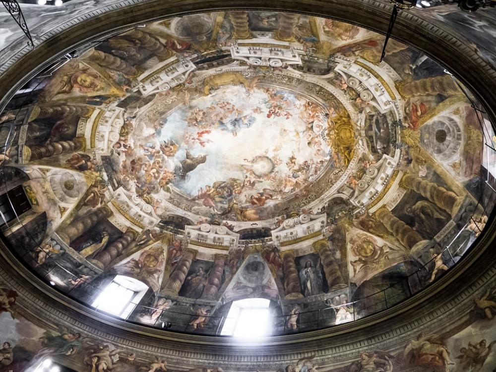 Church Fresh Ceiling Dome Madrid Light Allegory Church Fresh Ceiling Dome Madrid Light Allegory