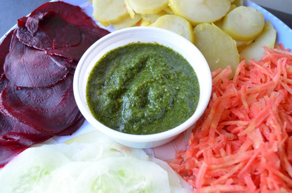 Chutney Indian Food Sauce Salad Platter Chutney Indian Food Sauce Salad Platter