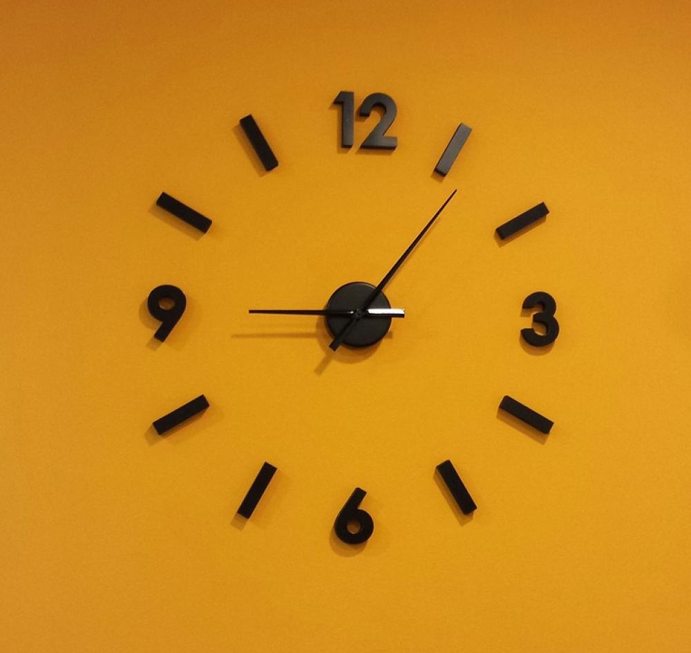 Clock Orange Wall Hour Time Clock Orange Wall Hour Time