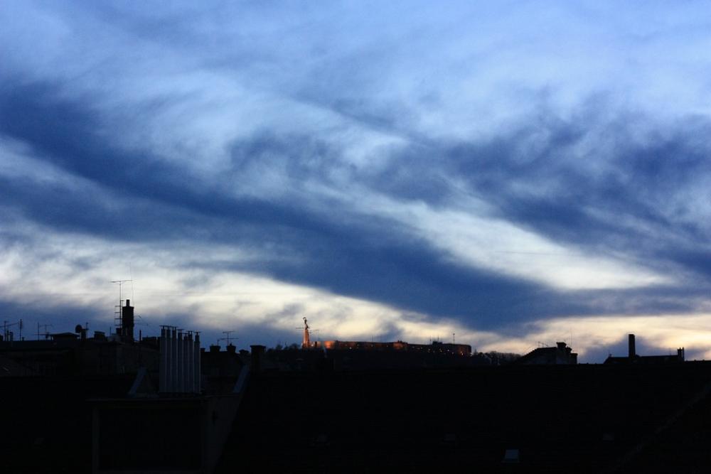 Cloud Budapest In The Evening Cloud Budapest In The Evening