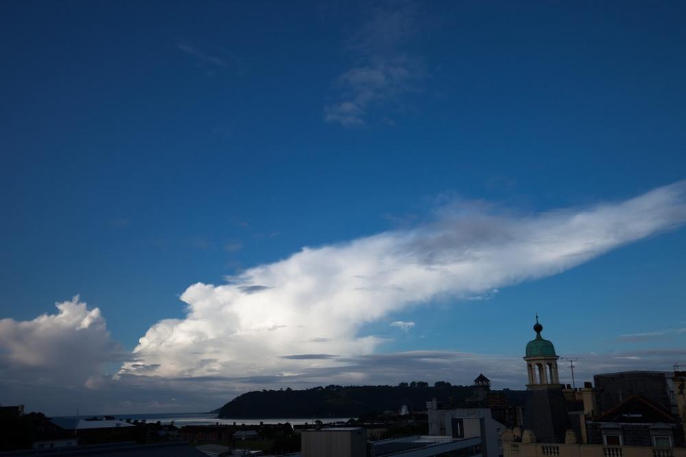 Clouds Morning Light Coast Sea England Dramatic Clouds Morning Light Coast Sea England Dramatic