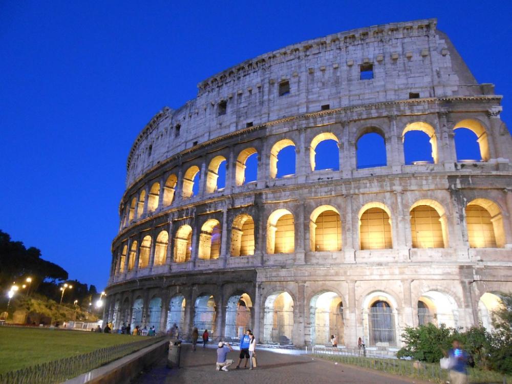 Colosseum Rome Night View Colosseum Rome Night View