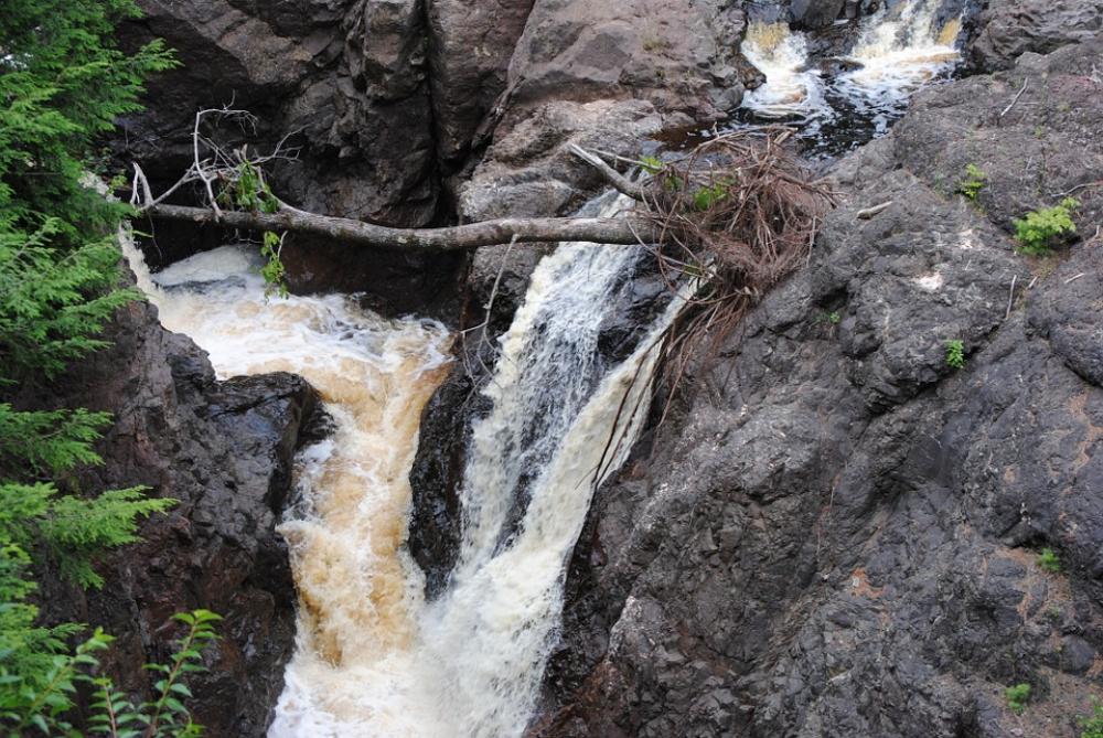 Copper Falls Waterfall Wisconsin Water Landscape Copper Falls Waterfall Wisconsin Water Landscape