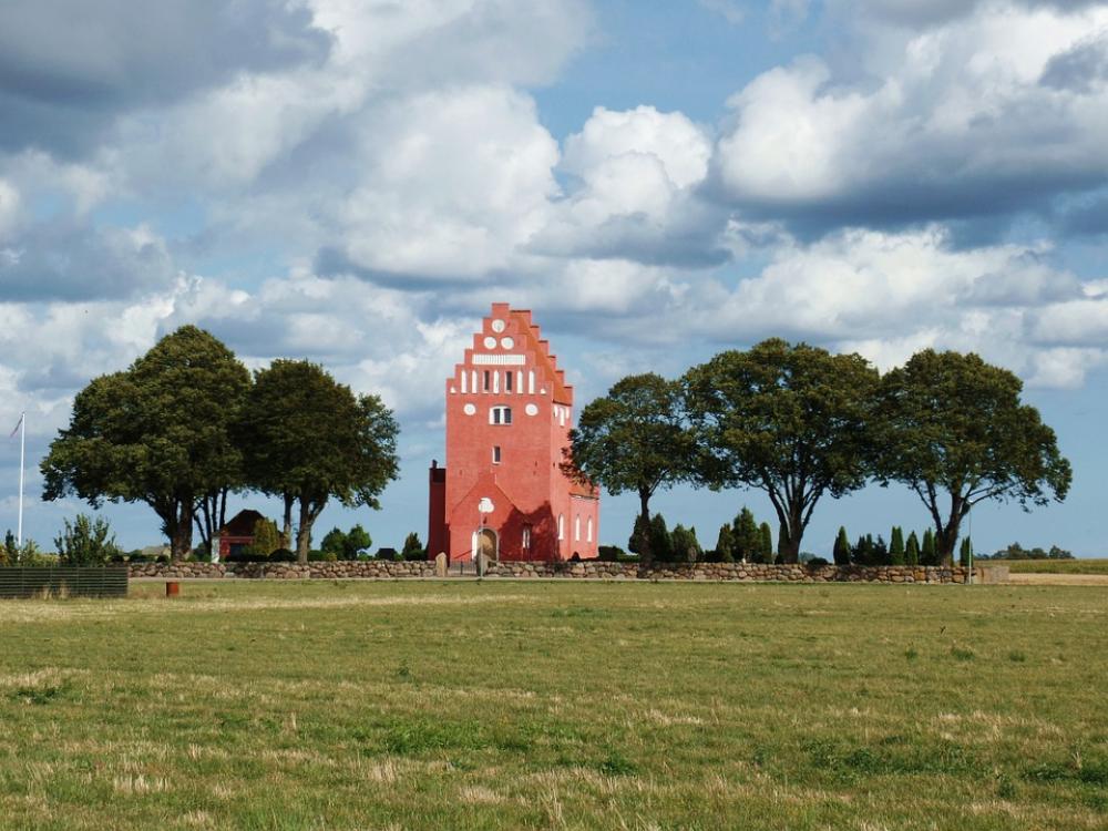 Denmark Church Steeple Architecture Red Denmark Church Steeple Architecture Red