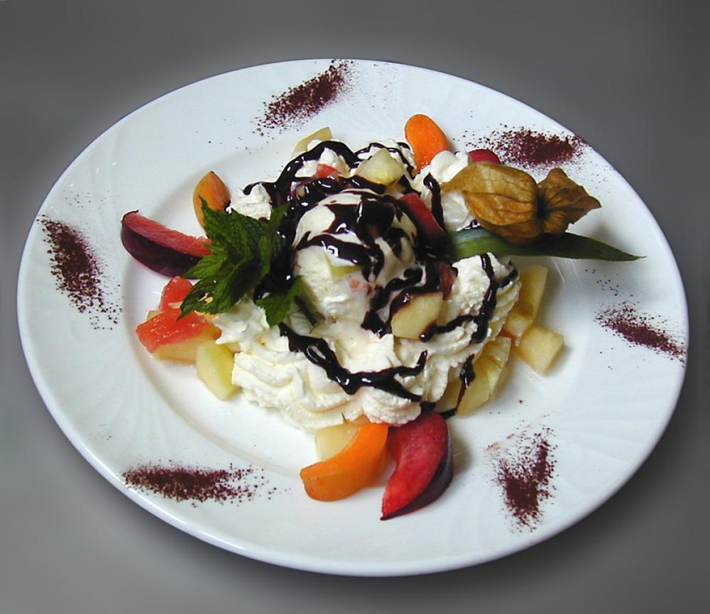 Dessert Ice Vanilla Ice Cream Fruit Fruits Dessert Ice Vanilla Ice Cream Fruit Fruits