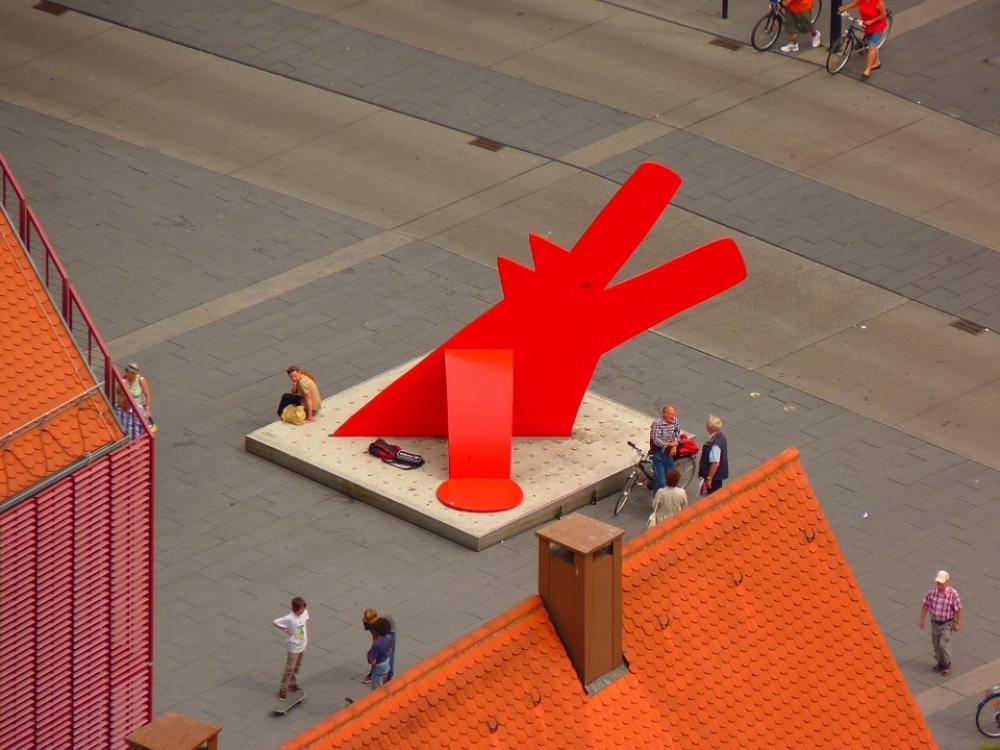 Dog Keith Haring Red Dog Artwork Ulm Dog Keith Haring Red Dog Artwork Ulm