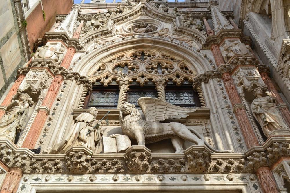 Doge Palace Venice Italy Palace Venetian Lion Doge Palace Venice Italy Palace Venetian Lion
