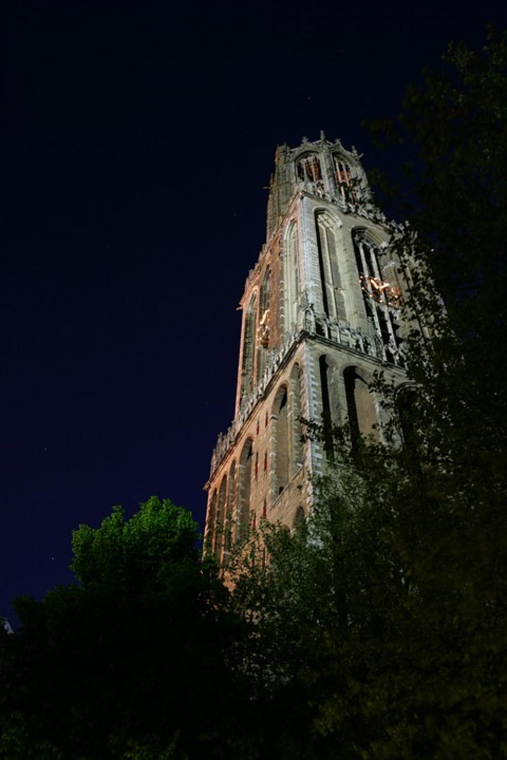 Dom Tower Utrecht Night Dark Bovenuittorenen Tower Dom Tower Utrecht Night Dark Bovenuittorenen Tower