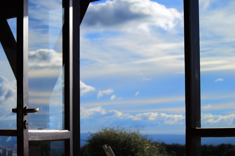 Door Sky Cloud Height Blue Clouds Landscape Door Sky Cloud Height Blue Clouds Landscape
