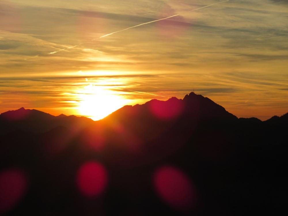 Dusk Mountains Alpine Sky Autumn Sunbeam Dusk Mountains Alpine Sky Autumn Sunbeam