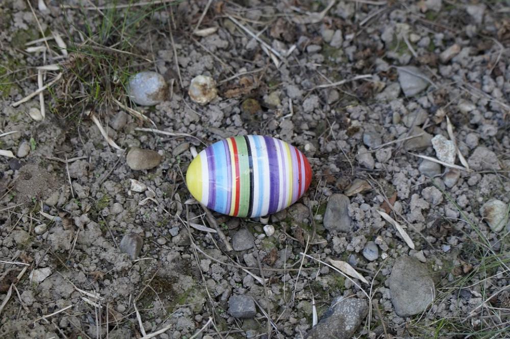 Egg Easter Egg Ceramic Colorful Striped Lost Egg Easter Egg Ceramic Colorful Striped Lost