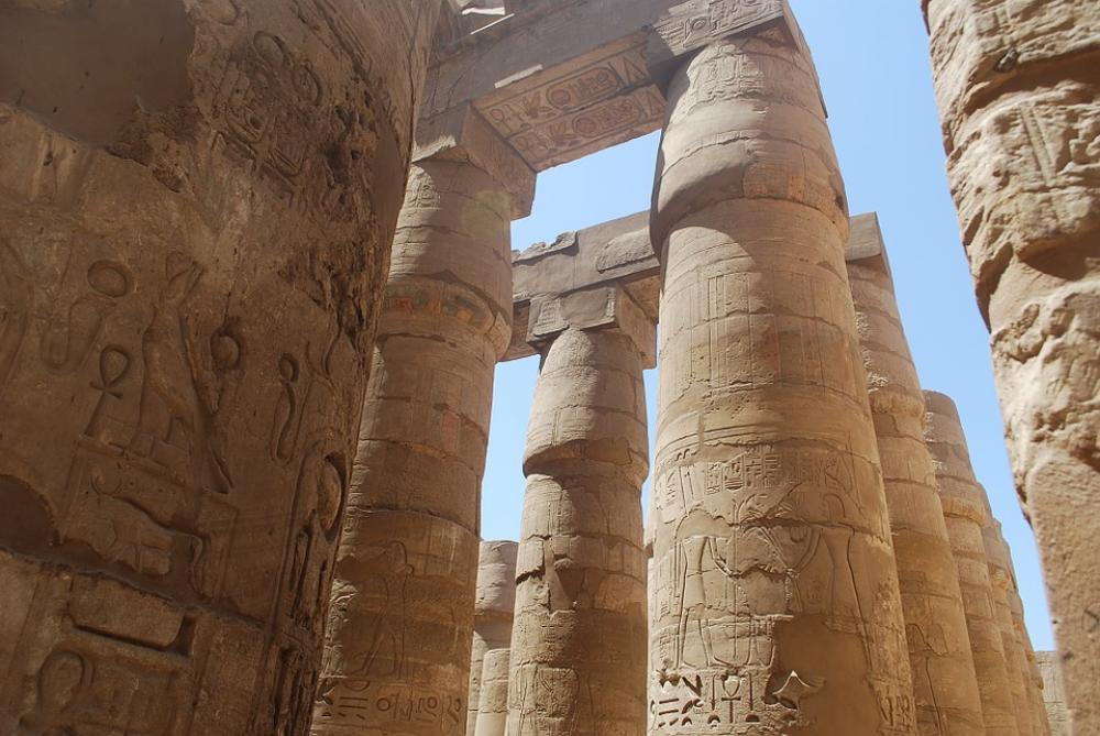 Egypt Columns Temple Egypt Columns Temple