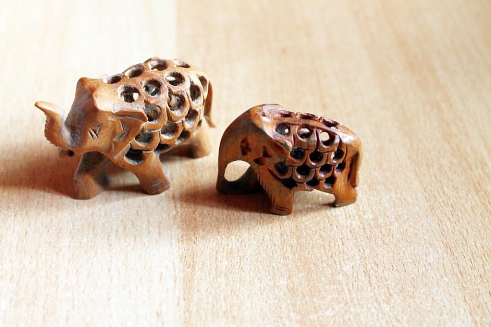 Elephant Wood Deco Nippes Elephant Wood Deco Nippes