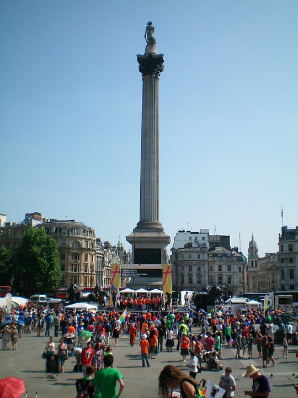 England London Column Trafalgar Square England London Column Trafalgar Square