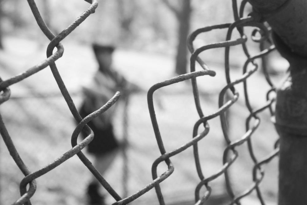 Fence Park City Gritty Landscape Outdoor Lonely Fence Park City Gritty Landscape Outdoor Lonely