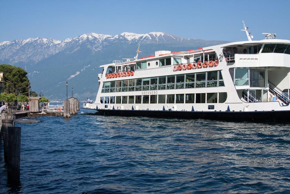 Ferry Gargnano Garda Port Ships Pier Alpine Ferry Gargnano Garda Port Ships Pier Alpine