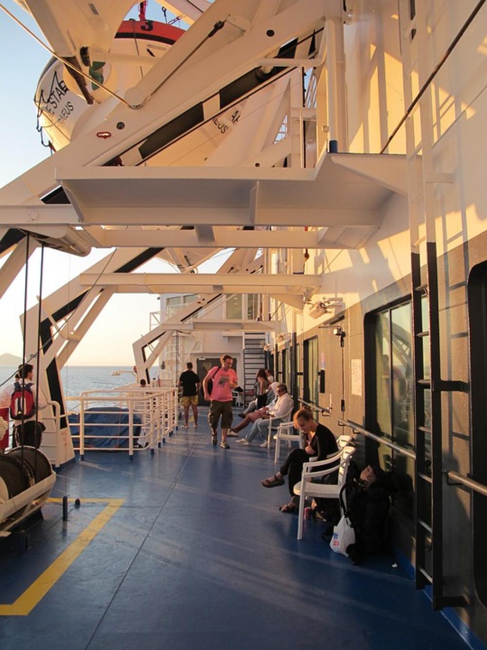 Ferry Deck Ship Sea Water Transport Shipping Ferry Deck Ship Sea Water Transport Shipping
