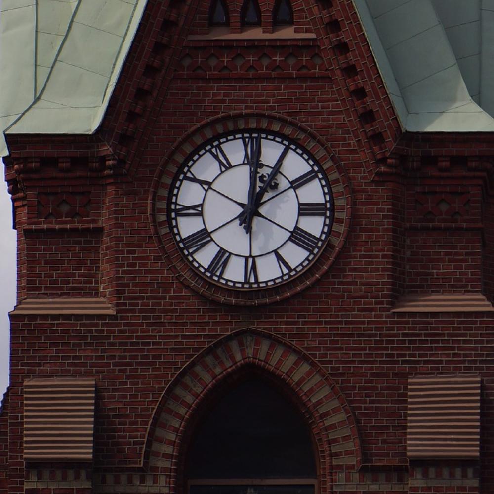 Finnish Mikkeli Cathedral Dial Clock Hands Time Finnish Mikkeli Cathedral Dial Clock Hands Time