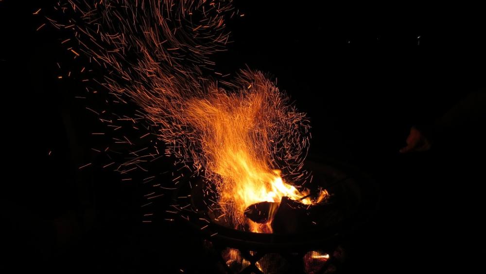Fire Fireplace Fire Pit Dark Night Black Flame Fire Fireplace Fire Pit Dark Night Black Flame