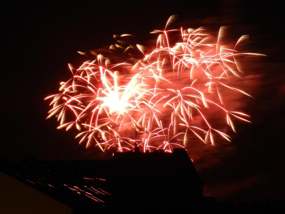Fireworks Dresden Night Fireworks Dresden Night