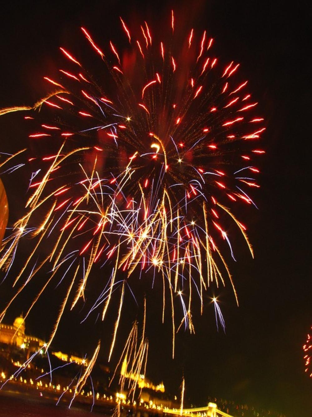 Fireworks Holiday Light Nice Buda Castle Fireworks Holiday Light Nice Buda Castle