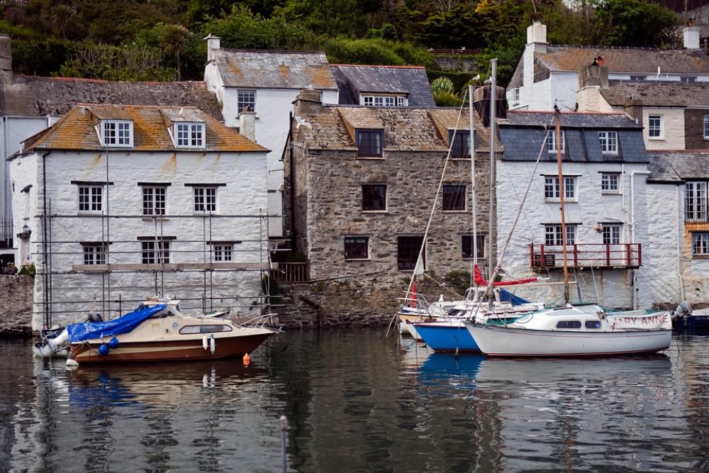 Fishing Harbour Waterside Houses Yachts Reflections Fishing Harbour Waterside Houses Yachts Reflections