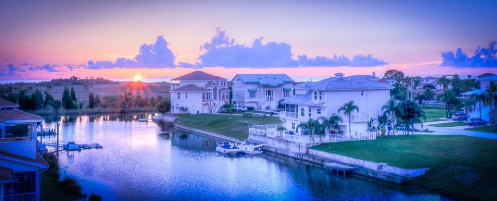 Florida Sunset Architecture Water Sky Skyline Florida Sunset Architecture Water Sky Skyline