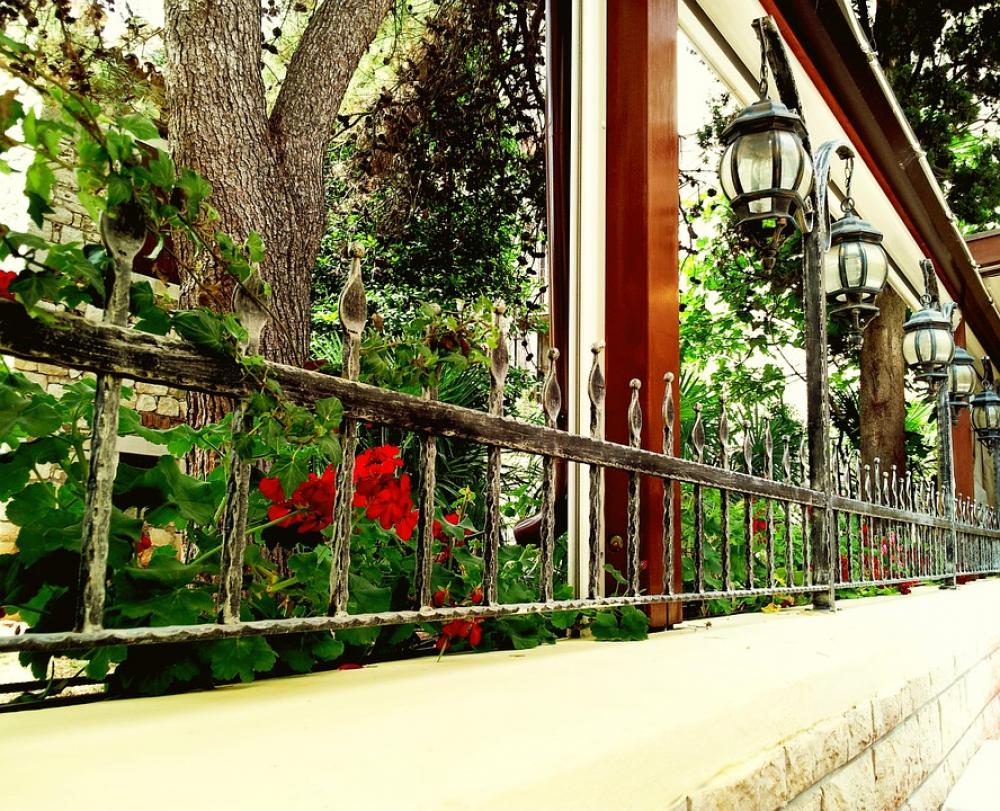 Flowers Window Geranium Terrace Street Lights Flowers Window Geranium Terrace Street Lights