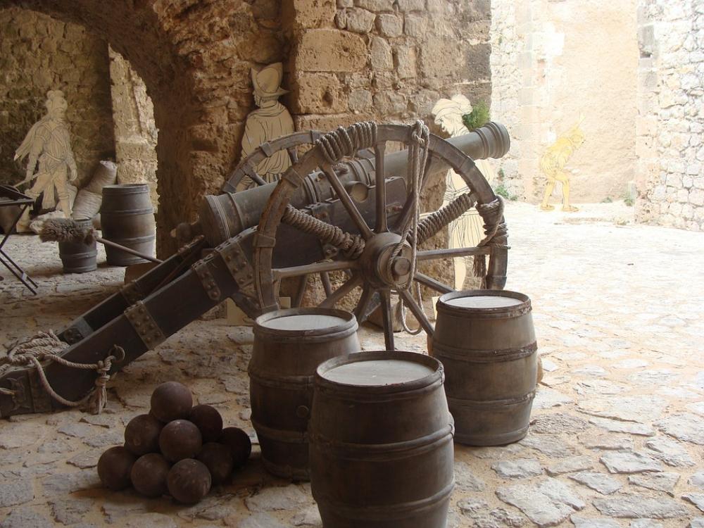 Fortress Yellow Tunnel Cannon Gun Castle Fortress Yellow Tunnel Cannon Gun Castle