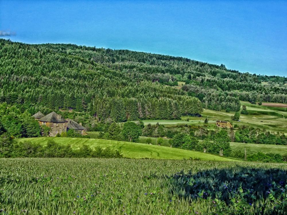 France Mansion House Home Mountains Landscape France Mansion House Home Mountains Landscape