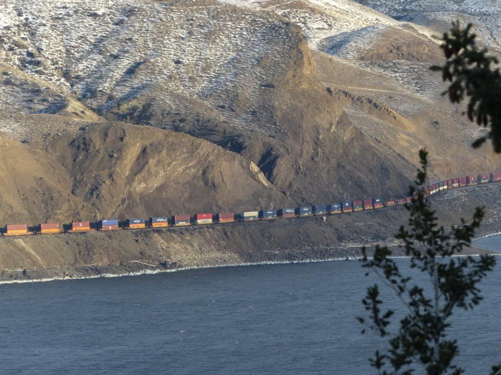 Freight Train Train Transportation Kamloops Lake Freight Train Train Transportation Kamloops Lake