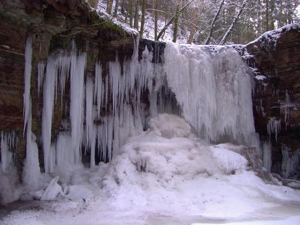 Frozen Waterfall Winter Icicle Wintry Frozen Waterfall Winter Icicle Wintry