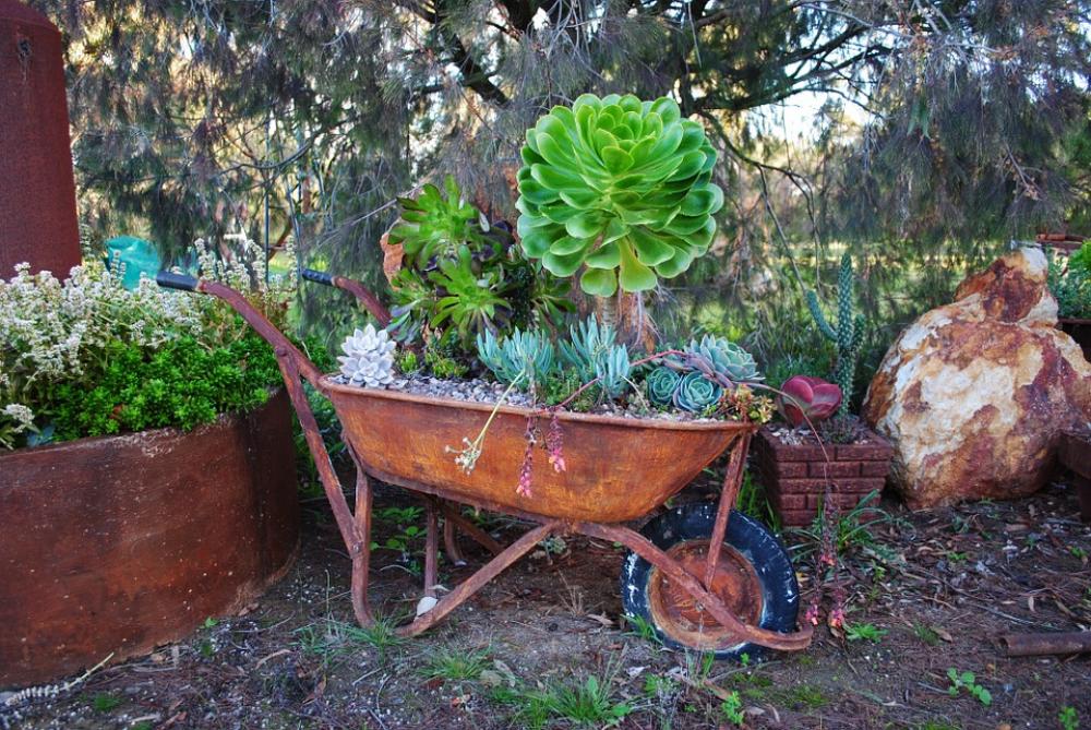 Gardening Landscaping Wheelbarrow Garden Old Gardening Landscaping Wheelbarrow Garden Old