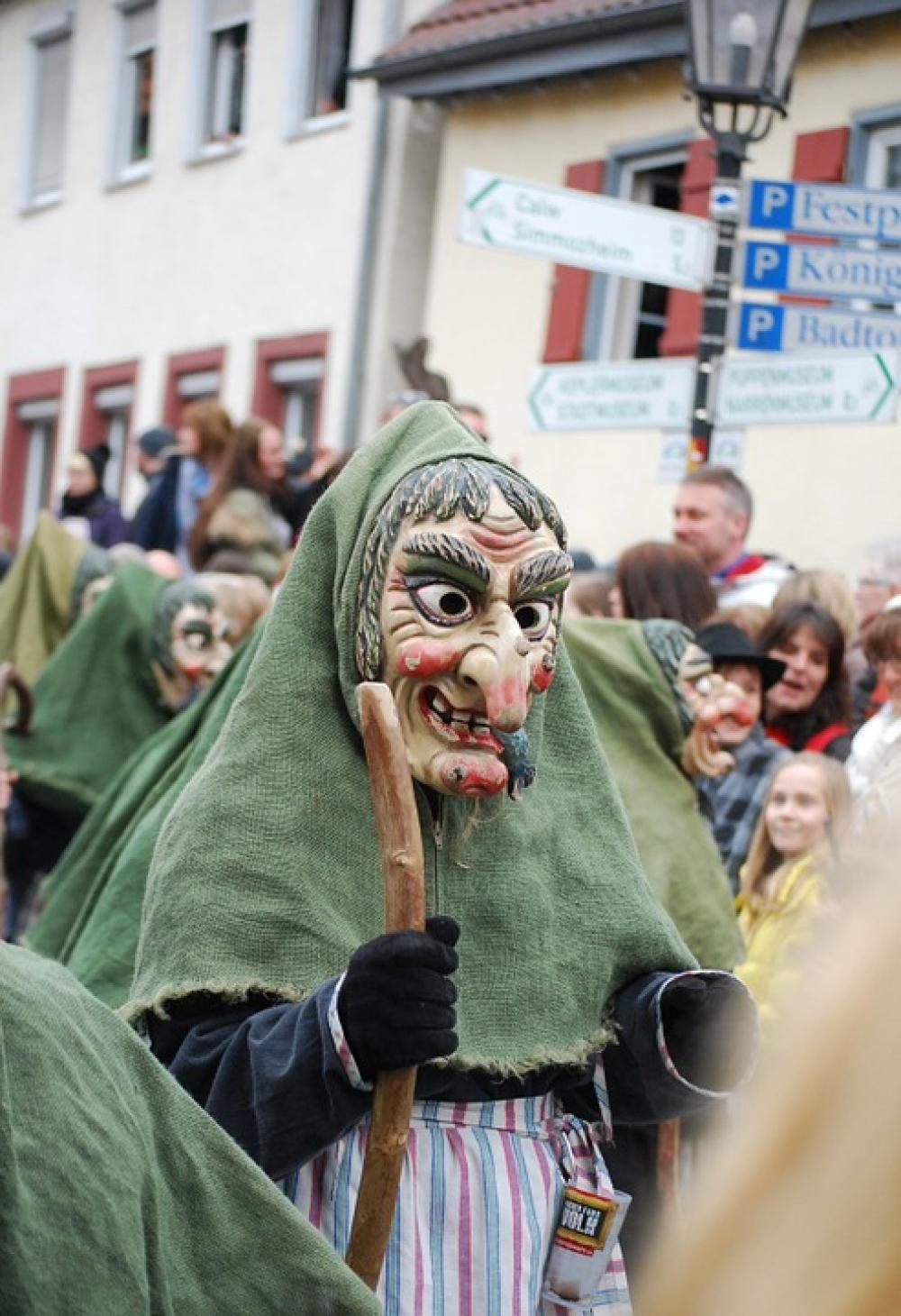 Germany Carnival Shrovetide Parade Mask Witch Germany Carnival Shrovetide Parade Mask Witch